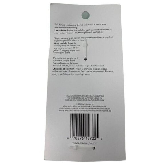 Wilton Easter Egg Shaped Spatula Purple Silicone Handle Springtime Baking - Picture 4 of 5